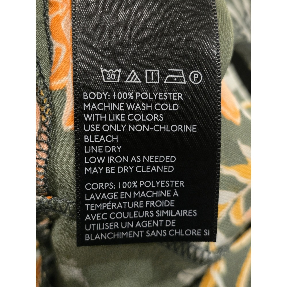 Urban Outfitters Floral Wide Leg Jumpsuit Women's Medium Green Orange Boho Maxi - Picture 4 of 5